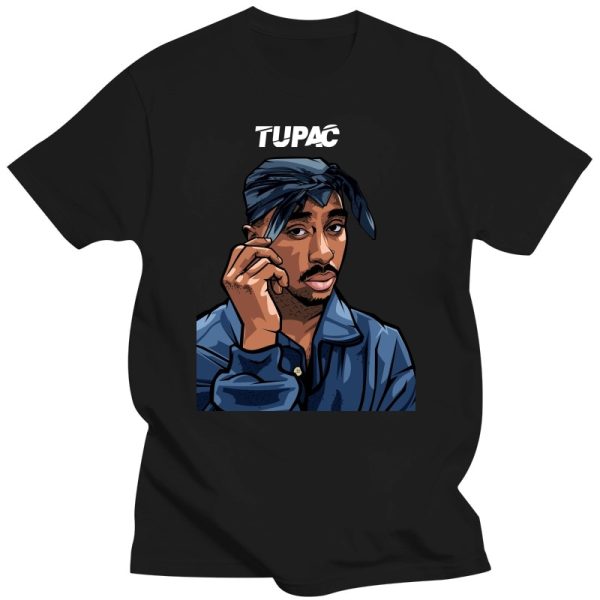 American Ripper Tupac 2pac Hip Hop Men/Women T Shirt Summer Short Sleeve Chewing Funny Tshirt Unisex O-Neck Top Tee