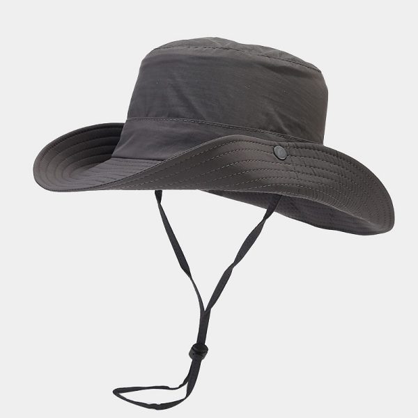 Quick Drying Bucket Hat Unisex Outdoor Hiking Mountain-climbing Fishing Sun Protection Cap Solid Panama Cap Fisherman Hat