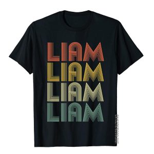 Liam Retro Personalized First Name 70s Vintage T-Shirt Leisure Tees Cotton Male Top T-Shirts 3D Printed Funny New Tops T Shirt